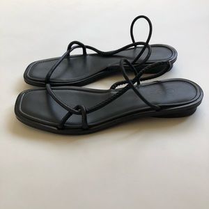 COS Leather Tube Sandals, size 7